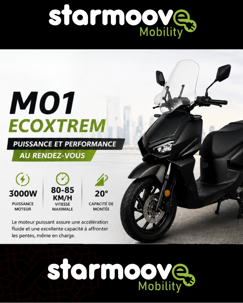 MOTO ÉLECTRIQUE ECOXTREM M01