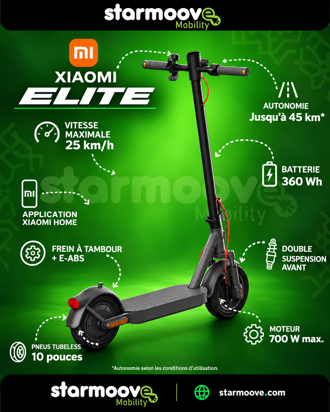 TROTTINETTE ÉLECTRIQUE XIAOMI ELITE