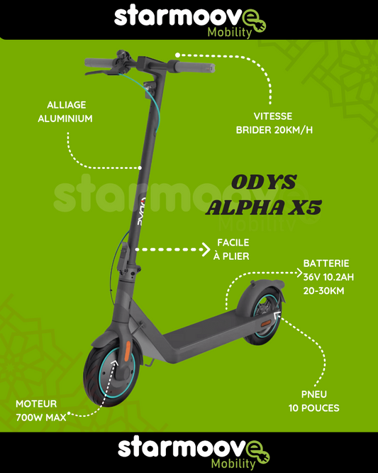 TROTTINETTE ÉLECTRIQUE ODYS ALPHA X5