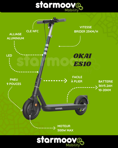 TROTTINETTE ÉLECTRIQUE OKAI ES10