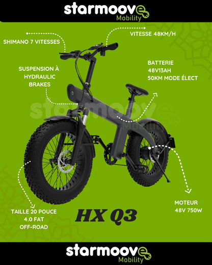 Vélo Électrique HX Q3 Fat Bike