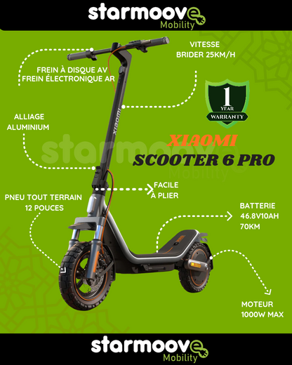 TROTTINETTE ÉLECTRIQUE Xiaomi Electric Scooter 6 Pro